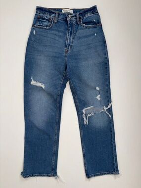 Abercrombie & Fitch jeans Curve Love The Ankle Straight Jeans high rise 26 2R